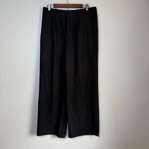 Madewell Black Wide-Leg Trousers
